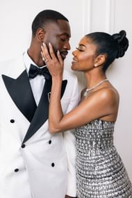 Dwyane Wade and Gabrielle Union pose for an adorable photo with their Oscars outfits